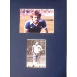 Football Ray Wilkins 16x12 mounted signature piece includes signed black and white photo playing for