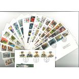 GB FDC collection includes 33 covers in pristine condition most with special postmarks dating 1984