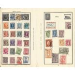 European stamp collection 13 loose album leaves countries include Belgium, Greece, Italy,