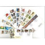 GB FDC collection 11 interesting covers dating 1986 to 1988 all with special postmarks and full sets