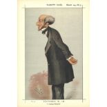 Vanity Fair A Feminine Philosopher. Subject JS Mill. 29/3/1873. These prints were issued by the