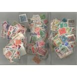 European stamp collection accumulation off 4 bags of stamps most over 50 years old 1 bag Hungary and