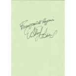 Anthony Andrews signed 8x6 green card. Good Condition. All autographs are genuine hand signed and