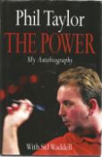 Darts Phil Taylor and Sid Waddell signed hardback book titled The Power My Autobiography