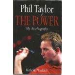 Darts Phil Taylor and Sid Waddell signed hardback book titled The Power My Autobiography