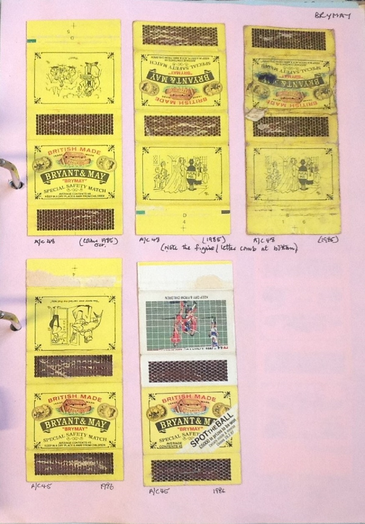 Worldwide vintage matchbox collection housed in a lever arch folder over 100 pages of interesting - Image 7 of 7