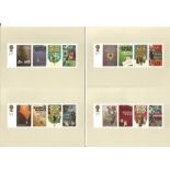 James Bond 2008 set of 7 PHQ cards each with stamps and 100 Years of Ian Fleming birth special