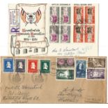 South Africa collection 2 interesting covers dating 1952 to 1954. Good Condition. We combine postage