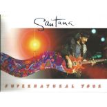 Santana - supernatural tour programme unsigned. Good Condition. All autographs are genuine hand