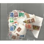 Worldwide stamp collection accumulation all on paper in 3 bags a lot of the items are over 50