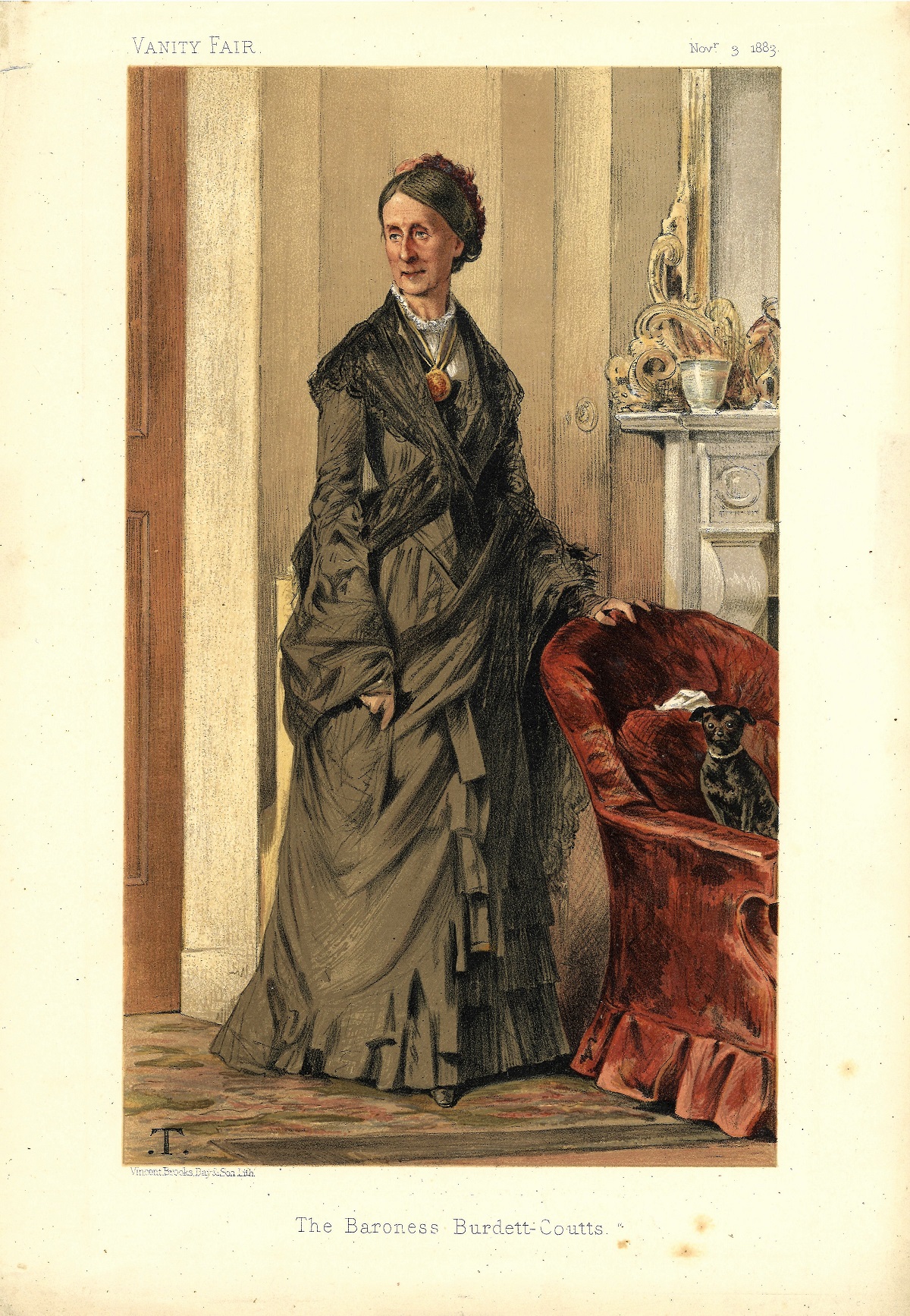 Vanity Fair The Baroness Burdett-Coutts 3/11/1883, Subject Baroness Burdett Coutts , Vanity Fair