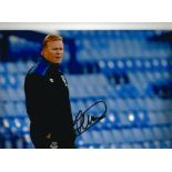 Football Ronald Koeman 12x8 signed colour photo pictured while Manager of Everton. Ronald Koeman (