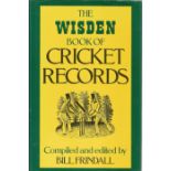 The Wisden Book of Cricket Records hardback book signed inside at the 1981 Benson and Hedges Cup