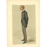 Vanity Fair She. Subject Rider Haggard. 21/5/1887. These prints were issued by the Vanity Fair