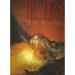 Meat loaf - three bats tour programme unsigned. Good Condition. All autographs are genuine hand