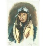 Sgt/Pilot Tony Iveson WW2 RAF Battle of Britain Pilot signed 12x8 inch signes in pencil. Image of