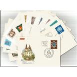 Austria FDC collection includes 13 covers dating 1976 to 1977 , Spanish Riding School and a 1972