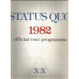 Status Quo 1982 official tour programme unsigned. Good Condition. All autographs are genuine hand