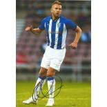 Football Jordan Rhodes signed 12x8 colour photo pictured in action for Sheffield Wednesday. Good