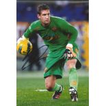 Football Maarten Stekelenburg 12x8 signed colour photo pictured while playing for Roma in Italy.