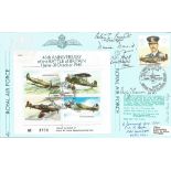 Battle of Britain Pilots multiple signed cover. JSF9c 46th Anniversary Battle of Britain Signed by 6