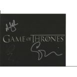 Game of Thrones 8x10 photo signed by cast members Edward Dogliani, Margaret Jackman and Andy