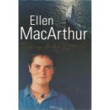 Sailing Ellen MacArthur signed hardback book titled Taking on the World signature on the inside