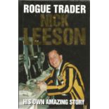 Nick Leeson hardback book titled Rogue Trader signed on the inside title page by Lisa Leeson. 273