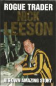 Nick Leeson hardback book titled Rogue Trader signed on the inside title page by Lisa Leeson. 273
