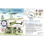 Battle of Britain Pilots multiple signed cover. RAFA12 50th Anniv of the Battle of Britain Signed