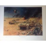 Operation Desert Storm 1991 22x28 Artist Proof print The Commemorative Limited Edition signed in