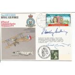 King Hussain of Jordan and WW2 aces Sir Dennis Crowley Milling DSO DFC signed 6 Sqn 60th ann