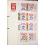 Worldwide vintage matchbox collection housed in a lever arch folder over 100 pages of interesting