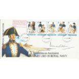 Admiral Sir Richard Fitch KCB signed Uniforms on Ascension signed FDC Part 1. 1815 - 20 Royal Navy