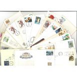 GB FDC collection 20 interesting covers dating from 1977 to 1998 subjects include Wild Life, 25th