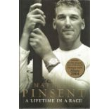 Olympics Mathew Pinsent signed hardback book titled A Lifetime in a Race signature on bookplate