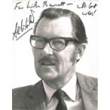 Alan Whicker signed 10x8 black and white photo. Dedicated. Good Condition. All autographs are