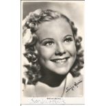 SONJA HENIE (1912-1969) Hollywood Actress & Olympic Figure Champion signed vintage Postcard. Good