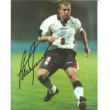 Football Alan Shearer signed 10x8 colour magazine photo pictured in action for England. Good