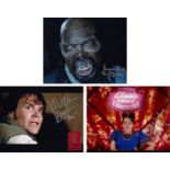 Blowout Sale! Lot of 3 horror tv shows / movies hand signed 10x8 photos. This beautiful lot of 3