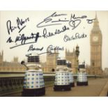 Doctor Who multi signed 8x10 photo signed by SIX actors who have appeared in episodes of Doctor Who,