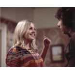 Man About the House 8x10 TV comedy series photo signed by actress Sally Thomsett. Good Condition.