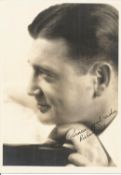 Richard Dix signed 10x8 vintage photo. American actor. Good Condition. All autographs are genuine