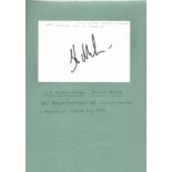 Kim Milton Nielsen signed 6x4 white card. Danish referee who sent Beckham off during 1998 world cup.