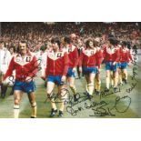 SOUTHAMPTON 1976, football autographed 12 x 8 photo, a superb image depicting players walking out