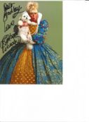 Barbara Windsor signed 8x6 colour Panto costume photo. Dedicated to Bradley. Good Condition. All