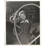 Glynis Johns signed 10x8 black and white photo. Dedicated. Few marks. Good Condition. All autographs