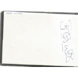 Football collection autograph book 20 signatures includes great names such as Peter Bonetti, Ray