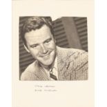 Jack Lemmon signed black and white newspaper photo. Dedicated. Good Condition. All autographs are