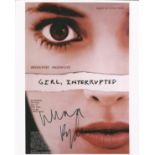 WINONA RYDER Actress signed Girl, Interrupted 8x10 Promo Photo . Good Condition. All autographs